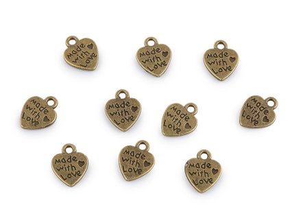 Přívěsek srdce 10x12 mm