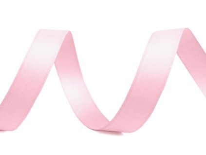 Atlasová hedvábná stuha oboulící šíře 15 mm matná (Balení 20 m, Varianta 101 bílá)