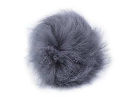 Kožešinová bambule s poutkem Ø6 cm (Balení 1 ks, Varianta 1 bílá)