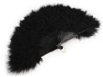 Vějíř péřový velký (Balení 1 ks, Varianta 2 bílá)