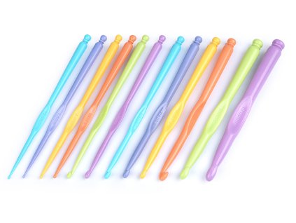 Háček na háčkování vel. 2-10 (Balení 1 ks, Varianta 1 (2 mm) náhodná barva)