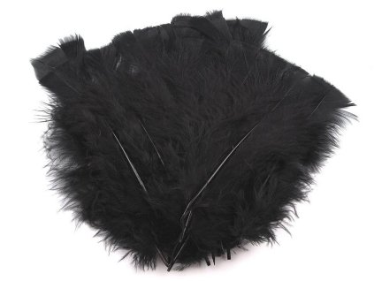 Krůtí peří délka 11-17 cm (Balení 1 sáček, Varianta 1 bílá)