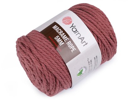 Pletací příze Macrame Rope Ø5 mm 500 g rozčesávací (Balení 1 ks, Varianta 4 (756) šedá nejsvětlejší)