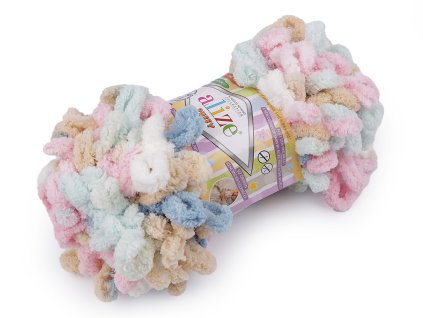 Pletací příze Alize Puffy color 100 g (Balení 1 ks, Varianta 1 (5864) růžová nejsv.)