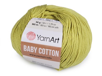 Pletací příze Baby Cotton 50 g (Balení 1 ks, Varianta 2 (403) béžová světlá)