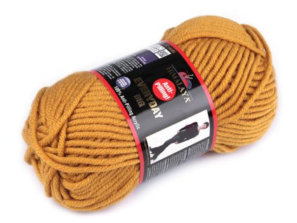 Příze pletací Everyday BIG 100 g (Balení 1 ks, Varianta 4 (70806) hořčicová)