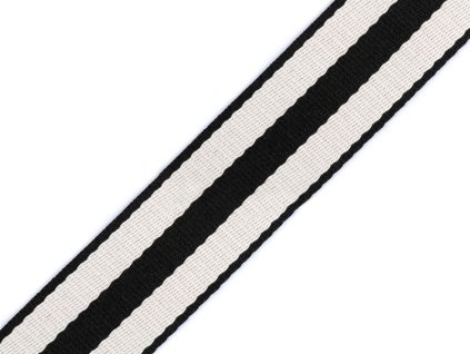 Popruh BA+PES šíře 38 mm (Balení 1 m, Varianta 1 (31) béžová bílá)