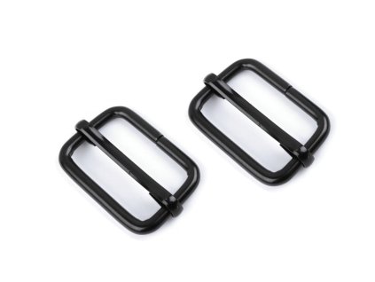 Posunovač na popruhy šíře 25 mm (Balení 4 ks, Varianta 5 černý lak)