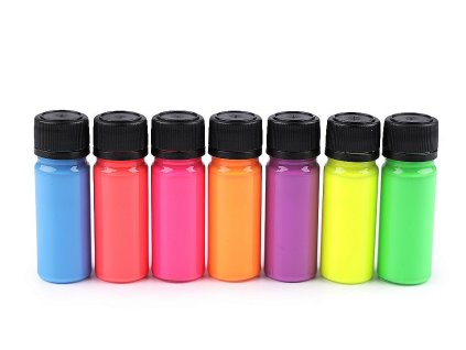 Sada barev na textil Art e Miss; na světlý textil, svítící ve tmě, neon (Balení 1 sada, Varianta mix č. 3 neon)