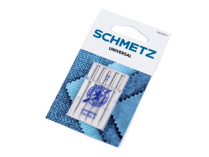 Strojové jehly Universal 60;70;80;90;100 Schmetz na kartě (Balení 1 karta, Varianta 3 (80/12) nikl)