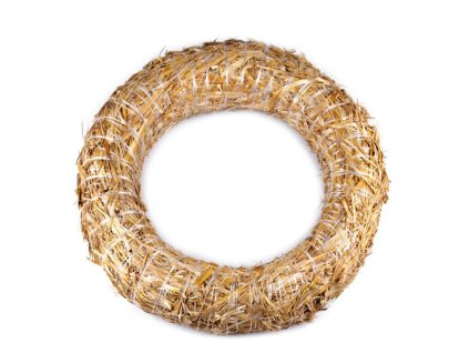 Slaměný věnec Ø50 cm (Balení 1 ks, Varianta přírodní)