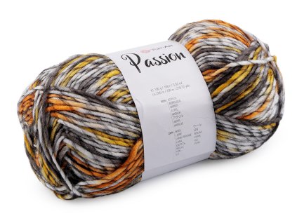Pletací příze Passion 100 g (Balení 1 ks, Varianta 1 (1246) růžová střední)