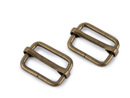 Posunovač na popruhy šíře 20 mm (Balení 10 ks, Varianta 2 černý lak)