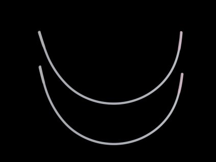 Kostice kovové ploché (Balení 1 pár, Varianta 38 bílá)