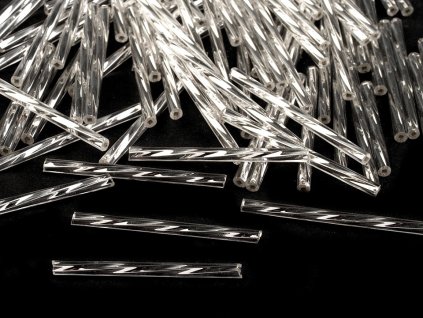 Rokajl Preciosa kroucené tyčky 20 mm (Balení 20 g, Varianta 78102 stříbrná)