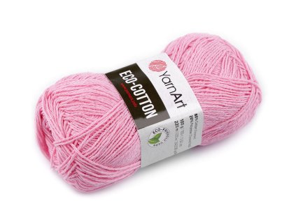 Pletací příze Eco-Cotton 100 g (Balení 1 ks, Varianta 1 (766) růžová sv.)