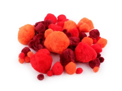 Bambulky mix velikostí (Balení 1 sáček, Varianta 2 oranžovožlutá)