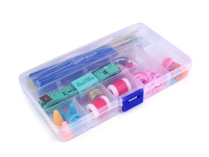 Sada háčků a pomůcek na háčkování v boxu (Balení 1 sada, Varianta viz foto)