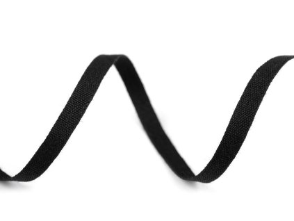 Bavlněná stuha / plátnovka šíře 5 mm (Balení 1 m, Varianta 1 bílá)