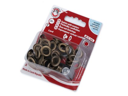 Průchodky s podložkou vnitřní Ø7 mm / vnější Ø13 mm (Balení 1 blistr, Varianta 1 nikl)