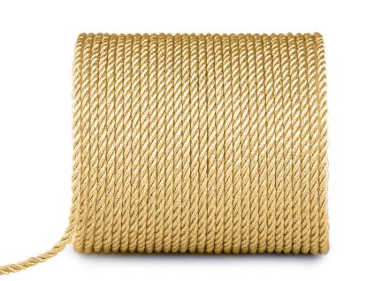 Šňůra kroucená s lurexem Ø3 mm (Balení 20 m, Varianta 2 stříbrná)