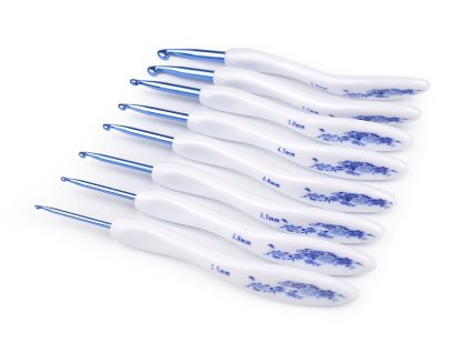 Sada ergonomických háčků na háčkování, růžičky (Balení 1 sada, Varianta 1 růžová)