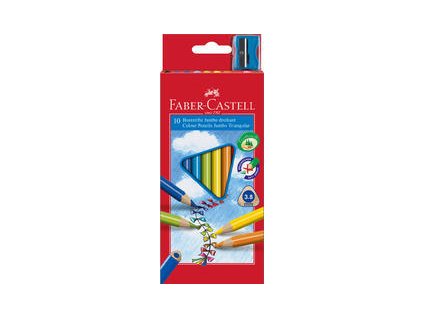 Tříhranné pastelky Faber-Castell Jumbo 10 ks