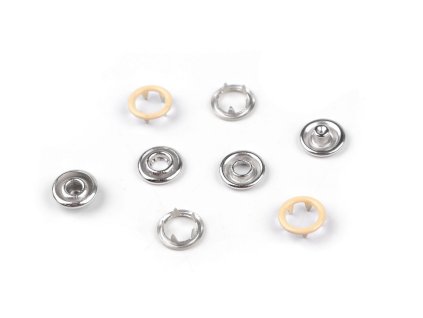 Knoflíky stiskací Roland Baby Ø10 mm na slabé látky, barevný lak (Balení 50 sada, Varianta 1 bílá)