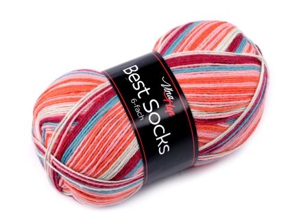 Pletací příze Best socks / ponožkovka 150 g (Balení 1 ks, Varianta 1 (7361) růžová)