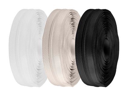 Zip spirálový No 3 metráž pro jezdce typu BX (Balení 25 m, Varianta 501 bílá)