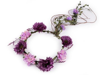 Květinový věneček do vlasů (Balení 1 ks, Varianta 2 lososová)