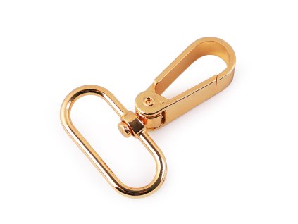 Kovová karabina otočná, průvlek 32 mm (Balení 1 ks, Varianta 3 nikl černý)