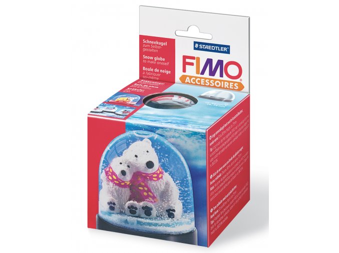 FIMO Kulatá sněhová koule - těžítko