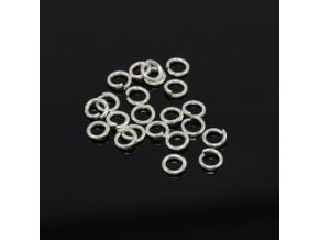 Spojovací kroužky pr.4 mm (100-1000ks) - stříbro