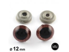 Oči kruhové bezp., pr.12 mm (10párů)