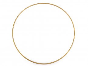 Kovový kruh (1ks) - zlatý, 5 velikostí