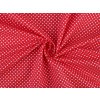 Bavlněná látka / plátno puntíky (Balení 1 m, Varianta 1 (354) červená)