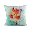 Povlak na polštář liška 45x45 cm (Balení 1 ks, Varianta 4 tyrkys)