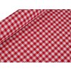 Bavlněná látka / plátno Kanafas větší kostka / káro (Balení 1 m, Varianta 1 červená)