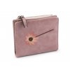 Dámská / dívčí peněženka s výšivkou 10x12 cm (Balení 1 ks, Varianta 1 pudrová)