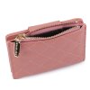 Dámská peněženka prošívaná 9x12 cm (Balení 1 ks, Varianta 3 hnědá koňak)