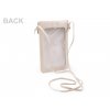 Malá kabelka na mobil crossbody 12x20 cm (Balení 1 ks, Varianta 1 béžová světlá)