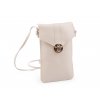 Malá kabelka na mobil crossbody 12x20 cm (Balení 1 ks, Varianta 1 béžová světlá)