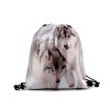 Taška / vak na záda kočka, pes (Balení 1 ks, Varianta 1 bílá vlk)