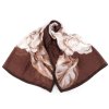 Šátek / šála s květy 80x180 cm (Balení 1 ks, Varianta 2 hnědá)