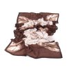 Šátek / šála s květy 80x180 cm (Balení 1 ks, Varianta 2 hnědá)