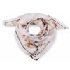 Saténový šátek magnolie 70x70 cm