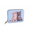 Dámská / dívčí peněženka kočky 9,5x12,5 cm (Balení 1 ks, Varianta 1 mentolová)