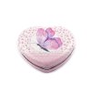 Kosmetické zrcátko srdce s motýlem (Balení 1 ks, Varianta 1 béžovobílá)