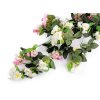 Umělá girlanda divoká růže (Balení 1 ks, Varianta 1 krémová nejsvět.)
